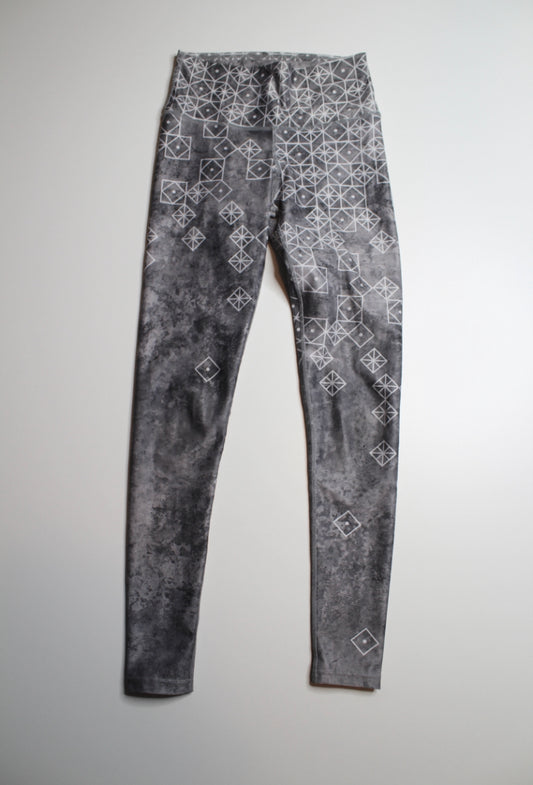 Inner Fire grey splatter leggings, size 4 (xs) (28") (price reduced: was $48)