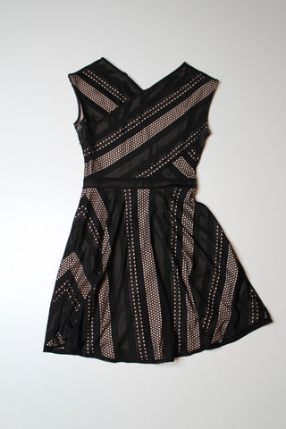 BCBG MAXAXRIA black lace fit and flare dress, size xxs (price reduced: was $58)