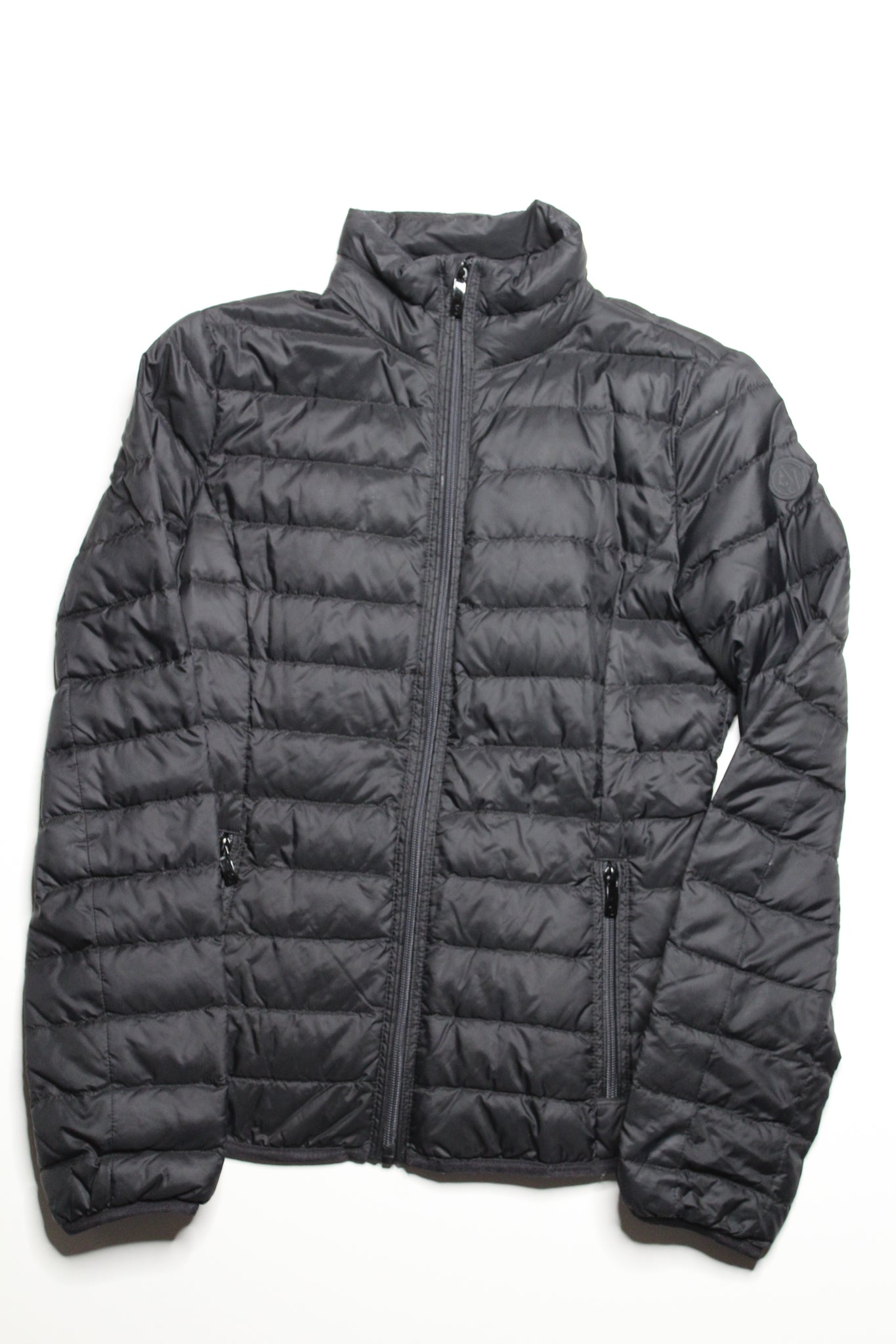 Armani Jeans black lightweight puffer jacket, size 2 (fits xs/small) (price reduced: was $78)