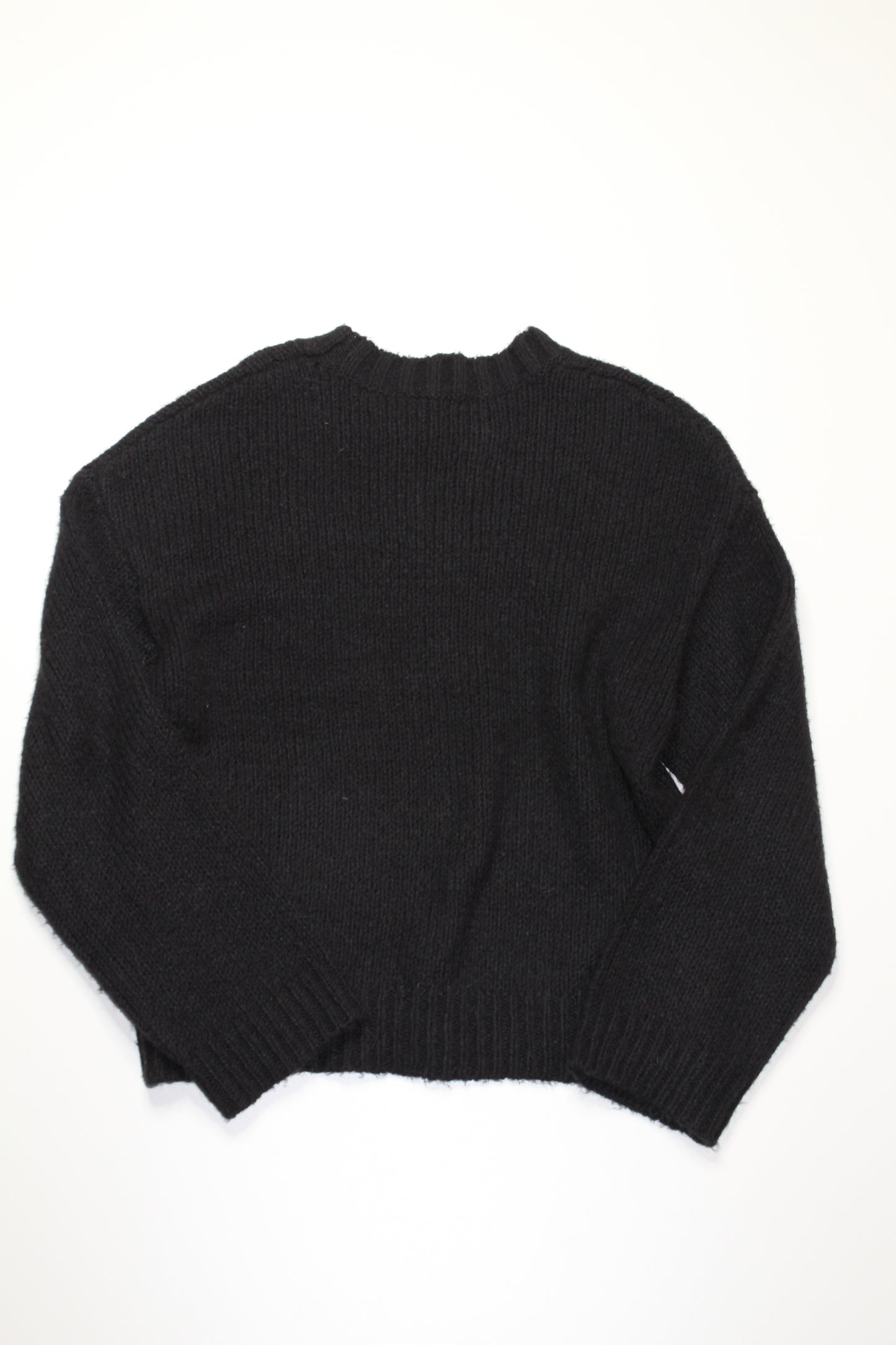 Brunette The Label black knit 'REDHEAD' 'sweater, size s/m (loose fit)