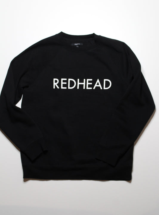 Brunette The Label black 'REDHEAD' sweater, size L/XL