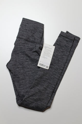 Lululemon luon variegated knit black heathered black wunder under pant, size 2 (28") *new with tags (price reduced: was $78)