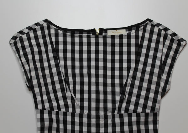 Kate Spade black white checkered dress, size 0 (fits like size xs) (price reduced: was $98)