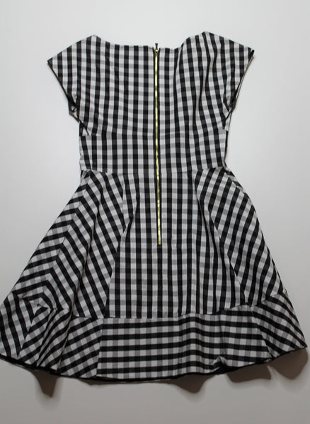 Kate Spade black white checkered dress, size 0 (fits like size xs) (price reduced: was $98)