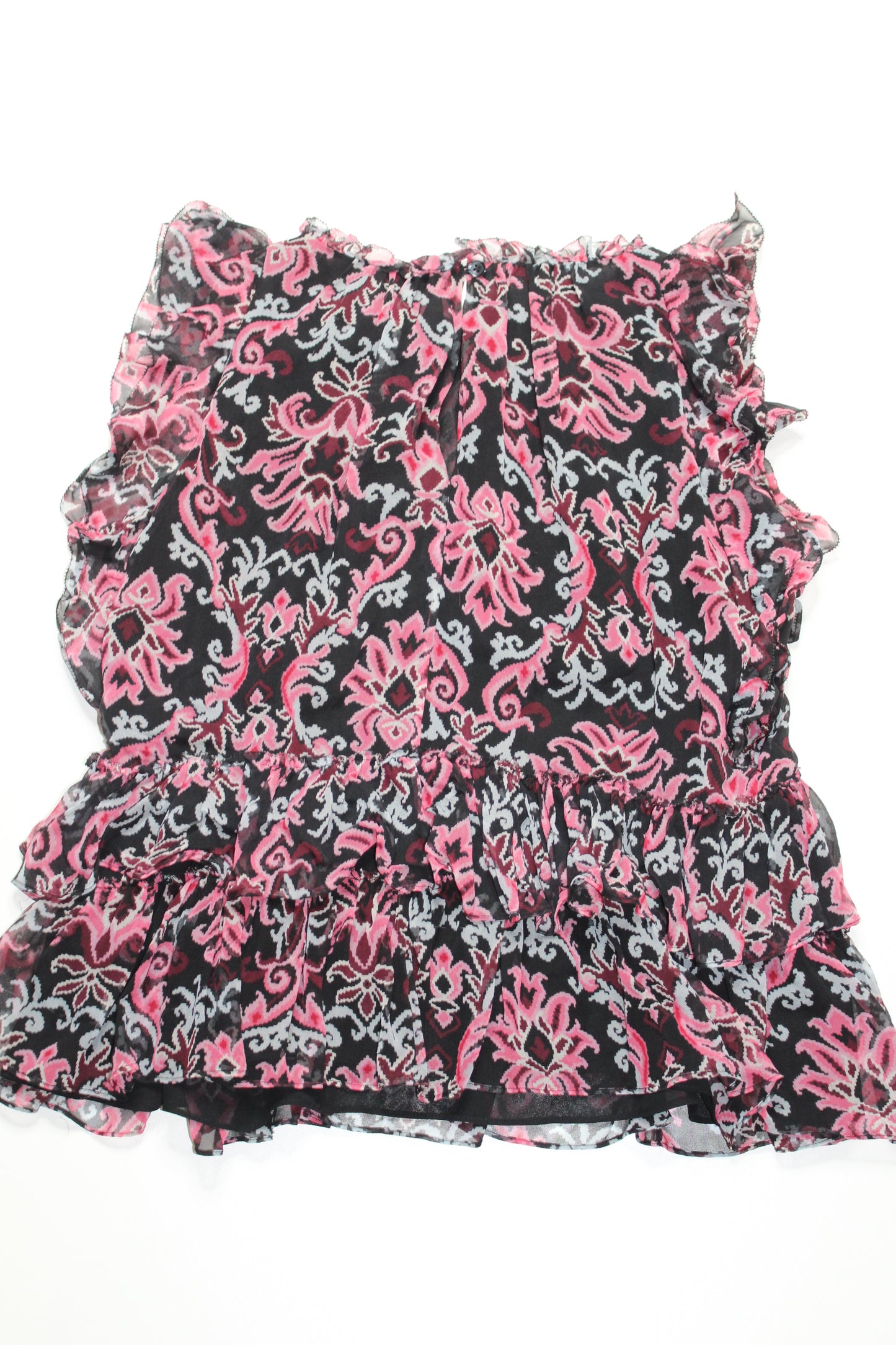 Kate Spade floral ruffle layered sleeveless blouse, size small (price reduced: was $58)