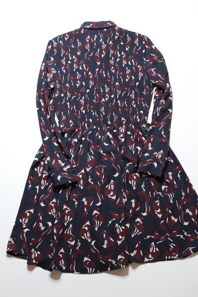 Kate Spade so foxy foxes smocked dress, size 6 (price reduced: was $120)