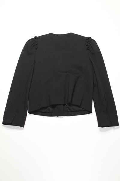 Kate Spade black jewel button ponte blazer jacket, size 0 (price reduced: was $88)