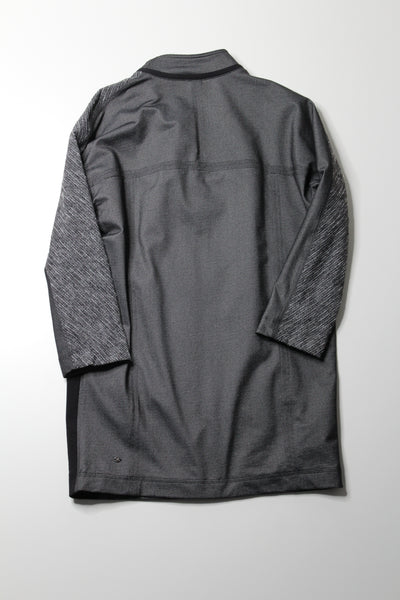 Lululemon diamond jacquard space dye black cocoon car coat, size xs (relaxed fit) (fits 4/6) (price reduced: was $98)