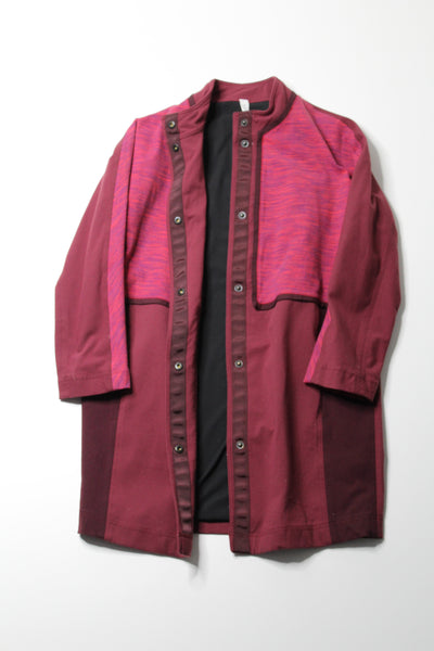 Lululemon bumble rust berry cocoon car coat, size xs (relaxed fit) (fits 4/6) (price reduced: was $88)