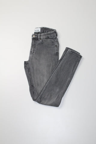 DUER black wash skinny jeans, size 25 (30") (price reduced: was $40)