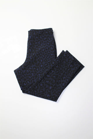 Kate Spade navy black cheetah print dress pant, size 10