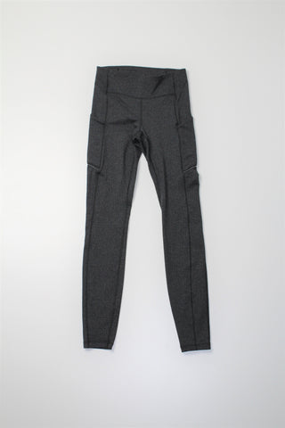 Lululemon variegated knit heathered black speed up tight, size 4 (28") (price reduced: was $58)