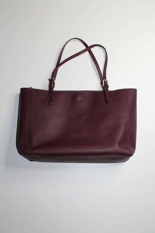 Tory Burch dark plum large laptop tote (price reduced: was $200)