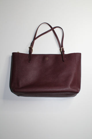 Tory Burch dark plum large laptop tote (additional 20% off)