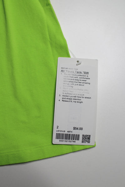 Lululemon seawheeze all yours tank, size 2 (loose fit) fits 2/4 *new with tags (price reduced: was $40)