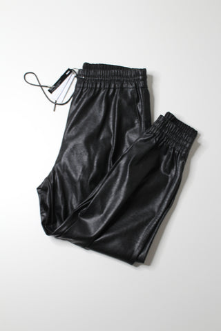 Dynamite black sacha faux leather jogger, size large *new with tags (price reduced: was $30)