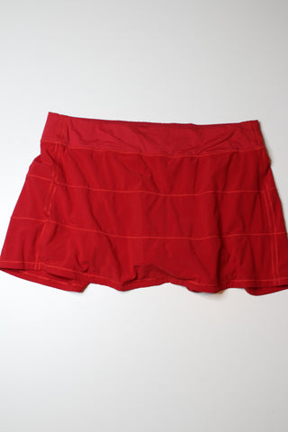 Lululemon dark red pace rival skirt, size 14 *tall (price reduced: was $35)
