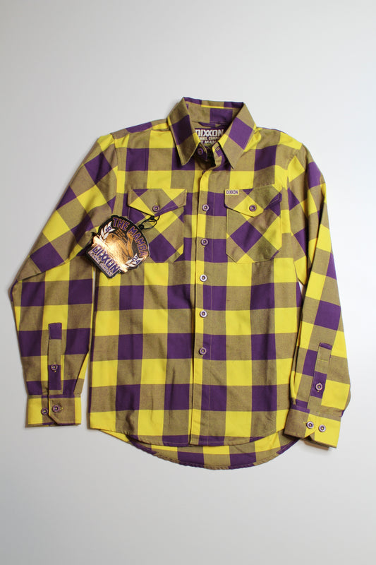 Mens Dixxon Flannel Company ‘Mamba’ flannel long sleeve, size xs (loose fit) *new with tags