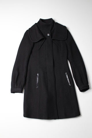 Mackage (Aritzia) black ribbed wool coat, size xs (price reduced: was $325)
