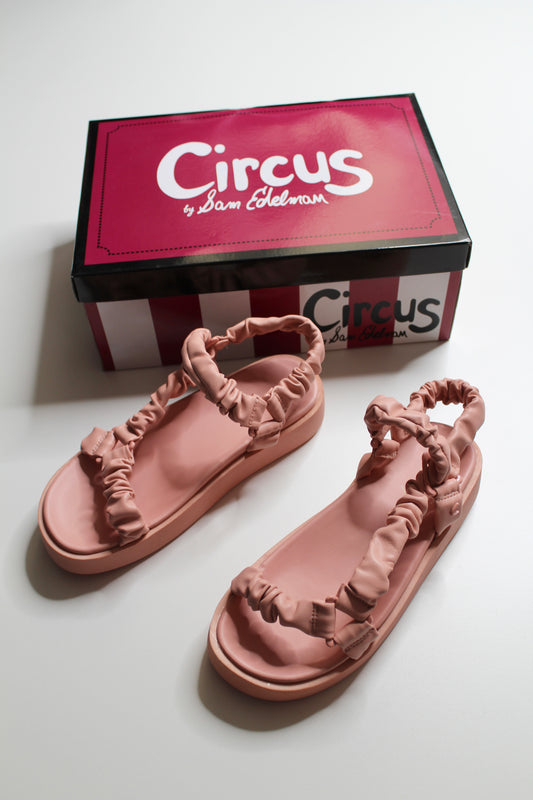 Sam Edelman circus cali rose scrunch harlene sandals, size 7 *new in box (price reduced: was $60)