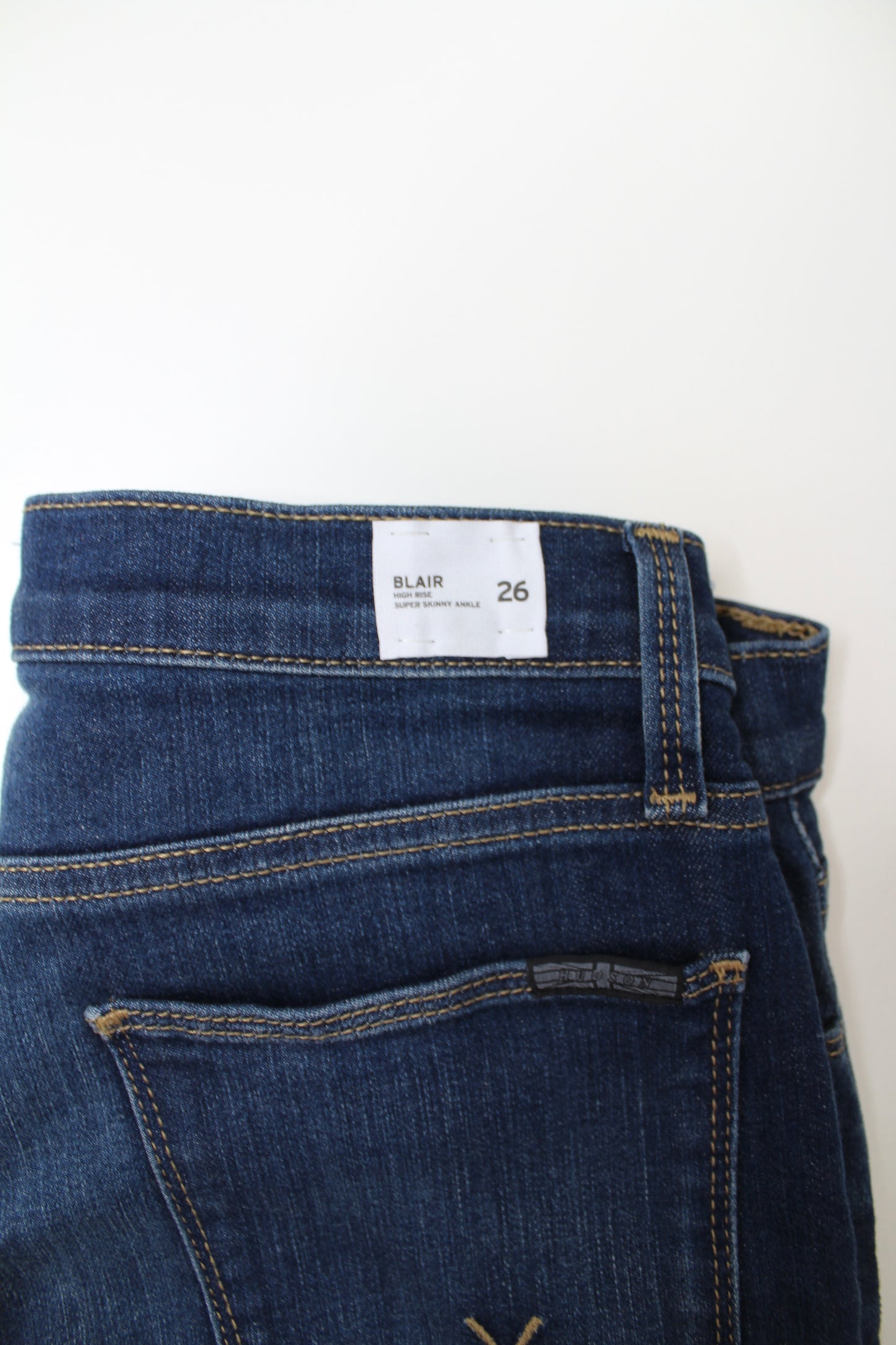 Hudson blair high rise super skinny ankle jeans, size 26 (price reduced: was $58)