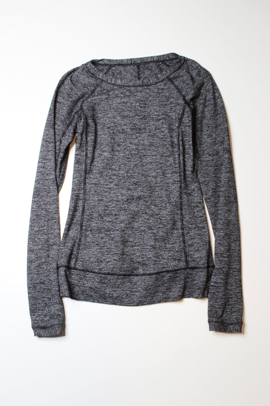 Lululemon grey rulu sleeve long sleeve, size 4