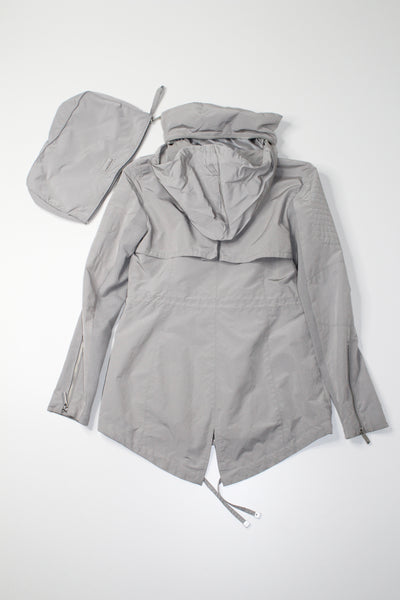 BCBG light grey rain jacket, size xsmall (price reduced: was $120)