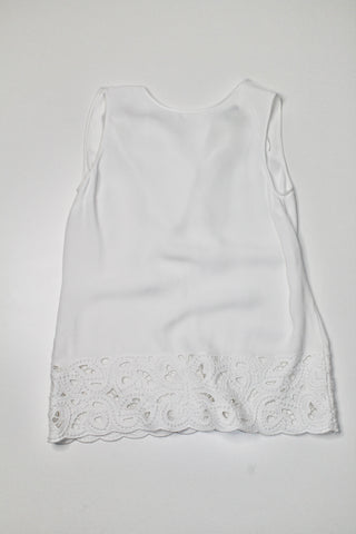 Massimo Dutti white sleeveless blouse, size 4 (additional 50% off)