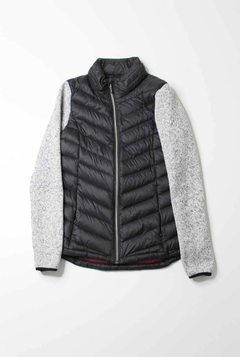 Tommy Hilfiger black/grey packable puffer jacket, size xs (relaxed fit) (price reduced: was $78)