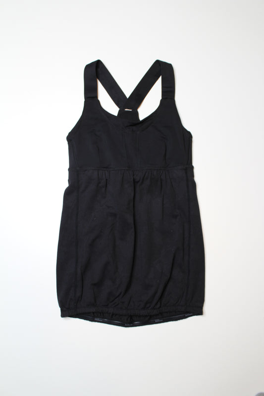 Lululemon black elastic bottom tank, size 4 (price reduced: was $18)