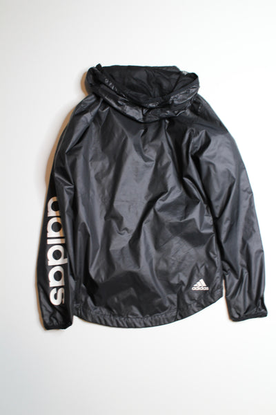 Adidas originals black track windbreaker jacket, size xs (loose fit) (price reduced: was $58)