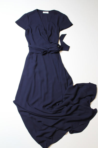 Aritzia babaton navy wrap dress, size xxs (price reduced: was $58)