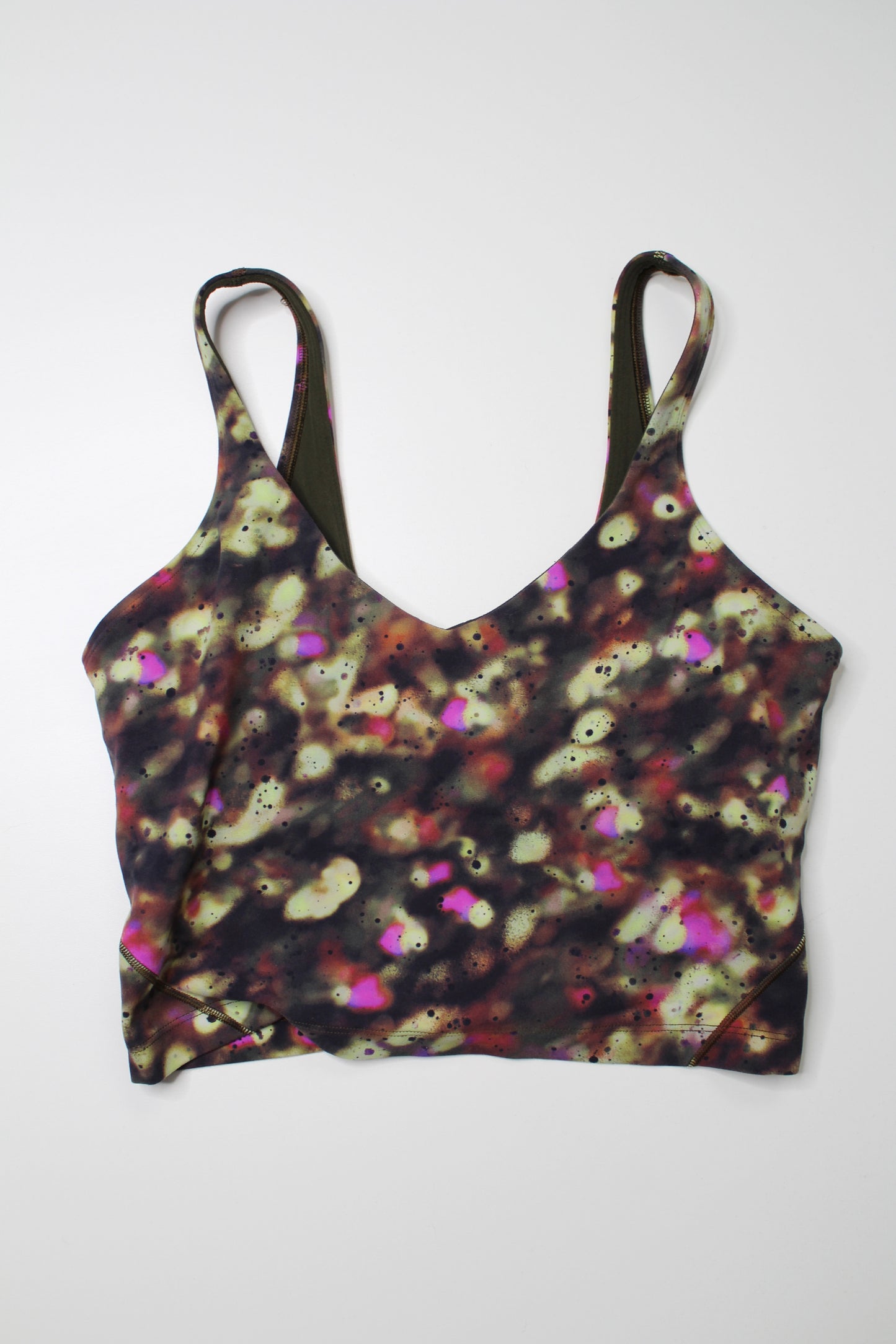 Lululemon soft focus splatter green multi align tank, size 8 *new without tags (price reduced: was $40)