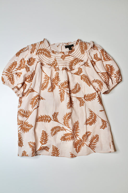 Anthropologie Currant Air ruffle blouse, size xs (loose fit)