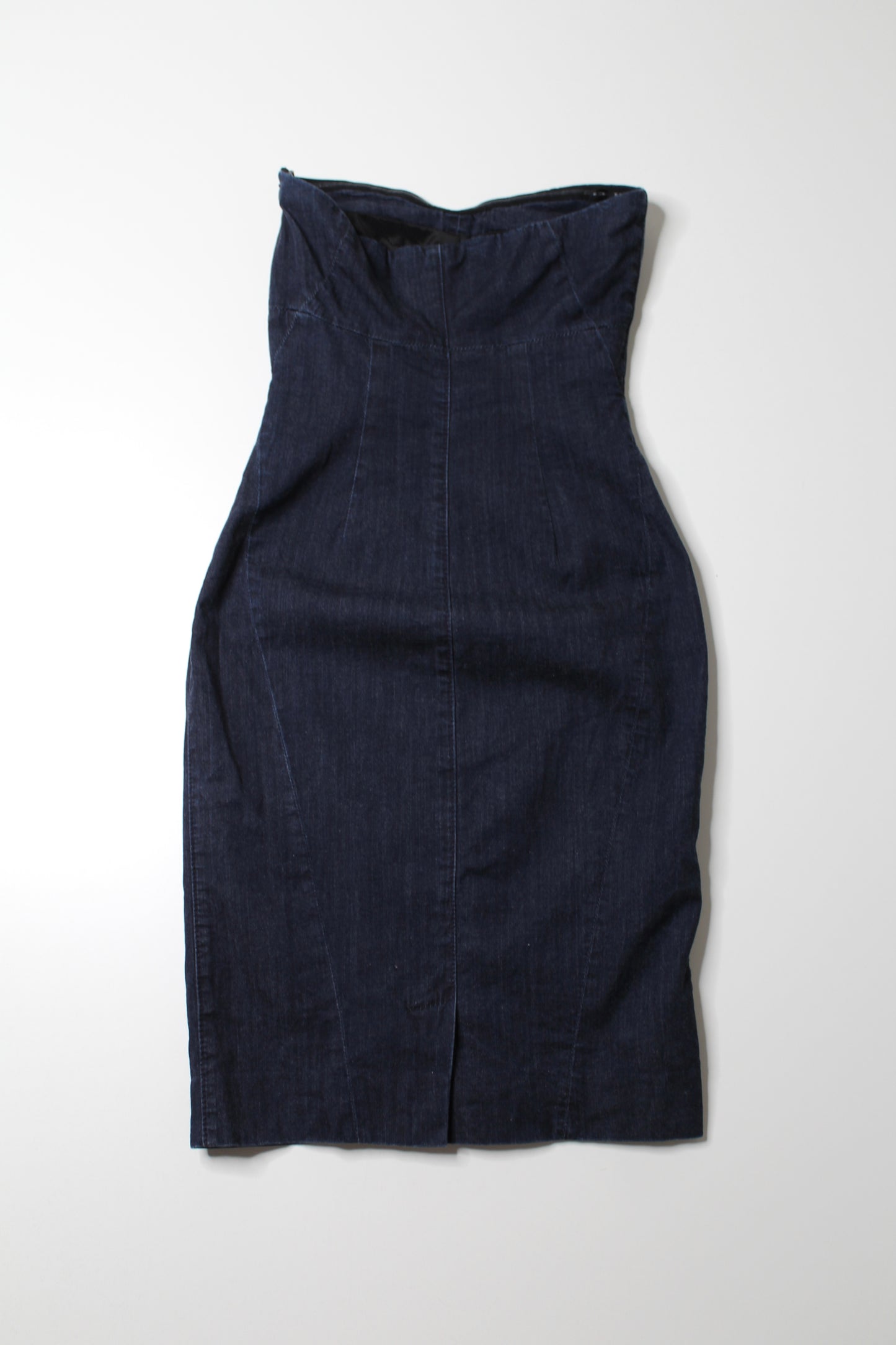 Club Monaco strapless denim dress, size 0 (price reduced: was $42)