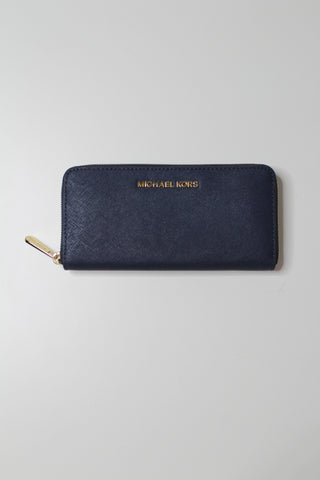 Michael Kors navy large zip around wallet (additional 20% off)