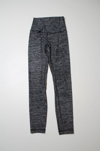 Lululemon twillines ice grey black align leggings, size 2 (25”)