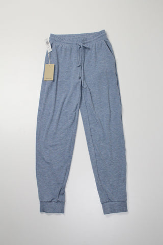 Aritzia wilfred free heathered dune blue high waisted yael jogger, size xxs (loose fit) *new with tags