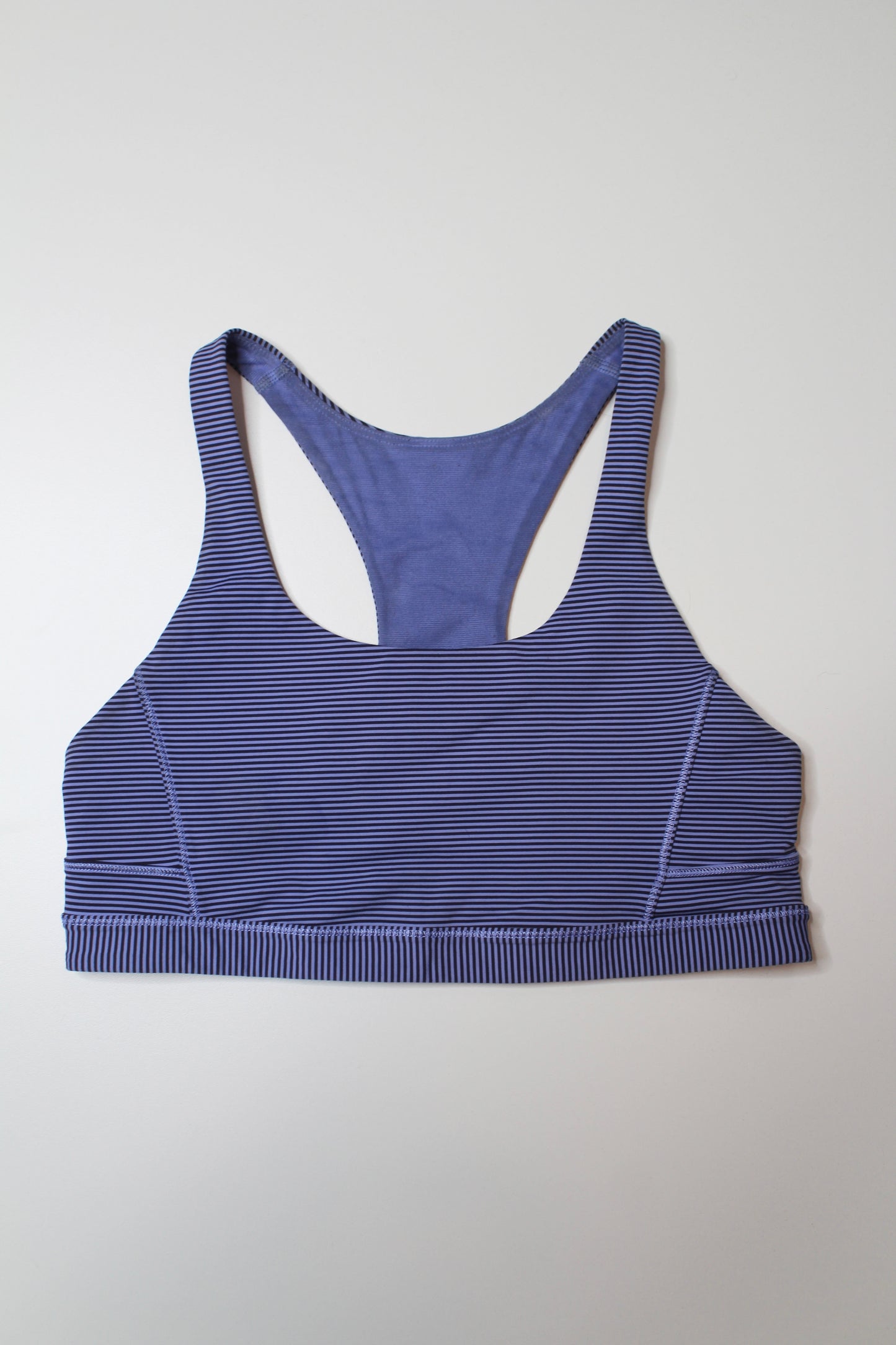 Lululemon purple striped sports bra, size 6 (price reduced: was $25)