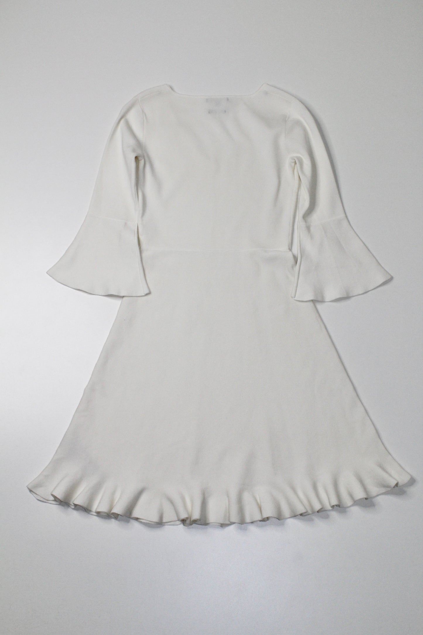 Massimo Dutti ivory bell sleeve dress, size xs (price reduced: was $58)