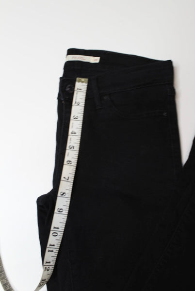 Levis black 711 skinny jeans, size 26 (28”) (price reduced: was $48)