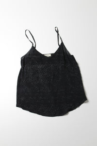 Aritzia wilfred black pattern silk cami, size xs (loose fit)