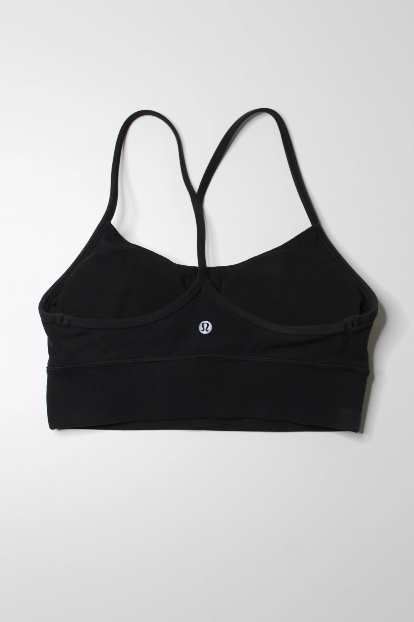 Lululemon black flow y bra, size 6 *nulu long line