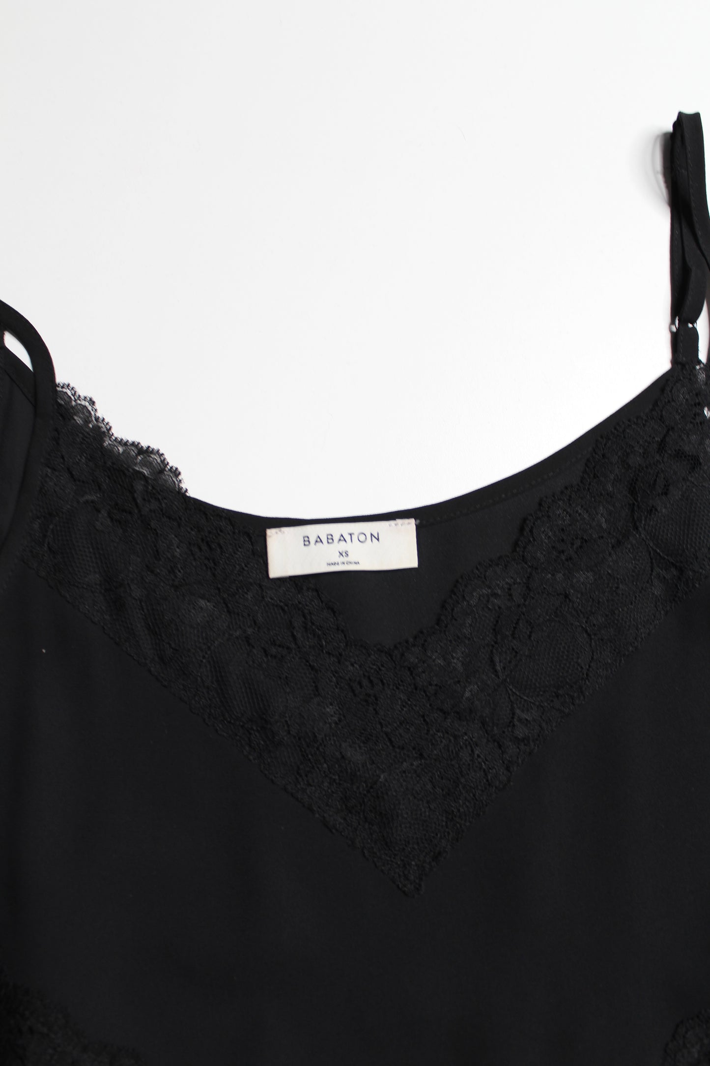 Aritzia black lace babaton camisole blouse, size xs  (relaxed fit)