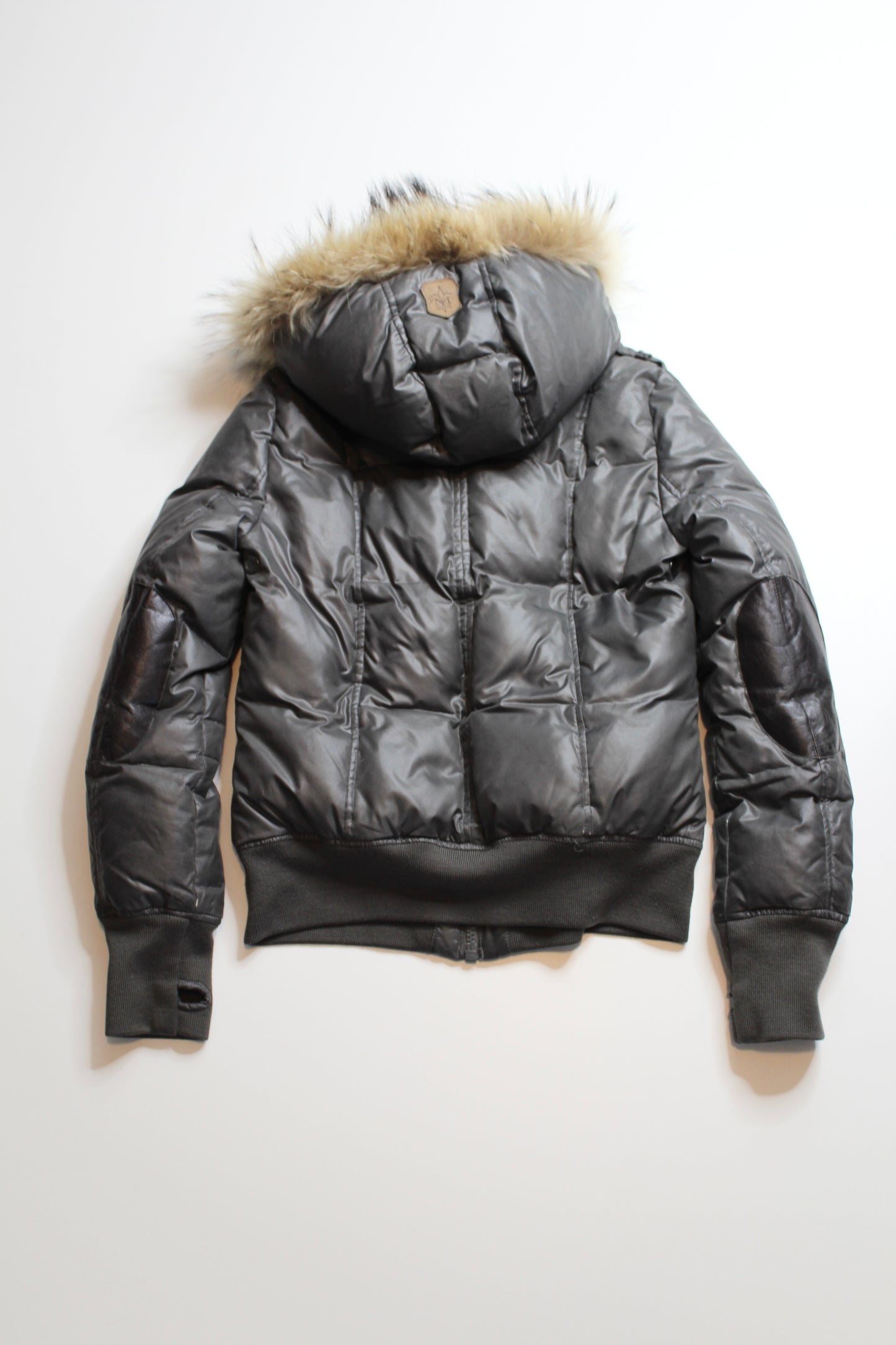 Mackage dark olive puffer bomber jacket, size small (price reduced: was $250) (additional 50% off)