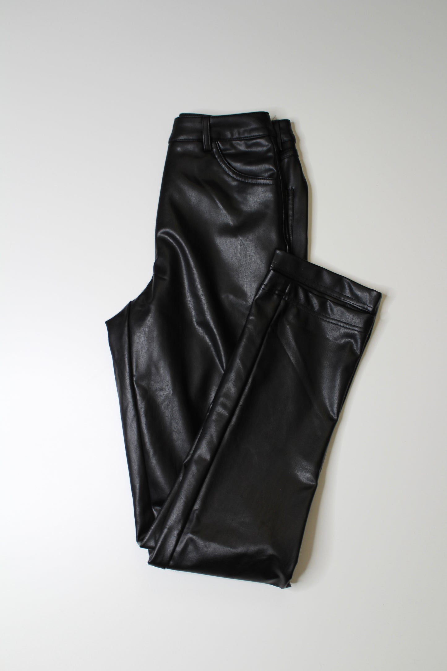 Oak & Ivy black faux leather pant, size xs (price reduced: was $30)