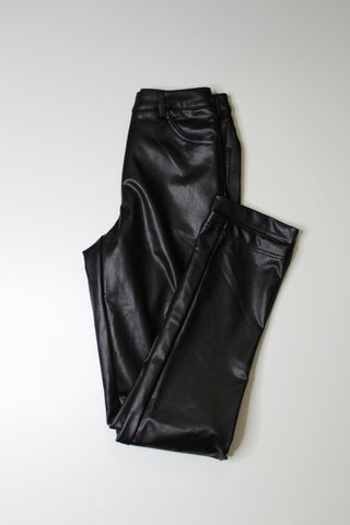 Oak & Ivy black faux leather pant, size xs (additional 50% off)