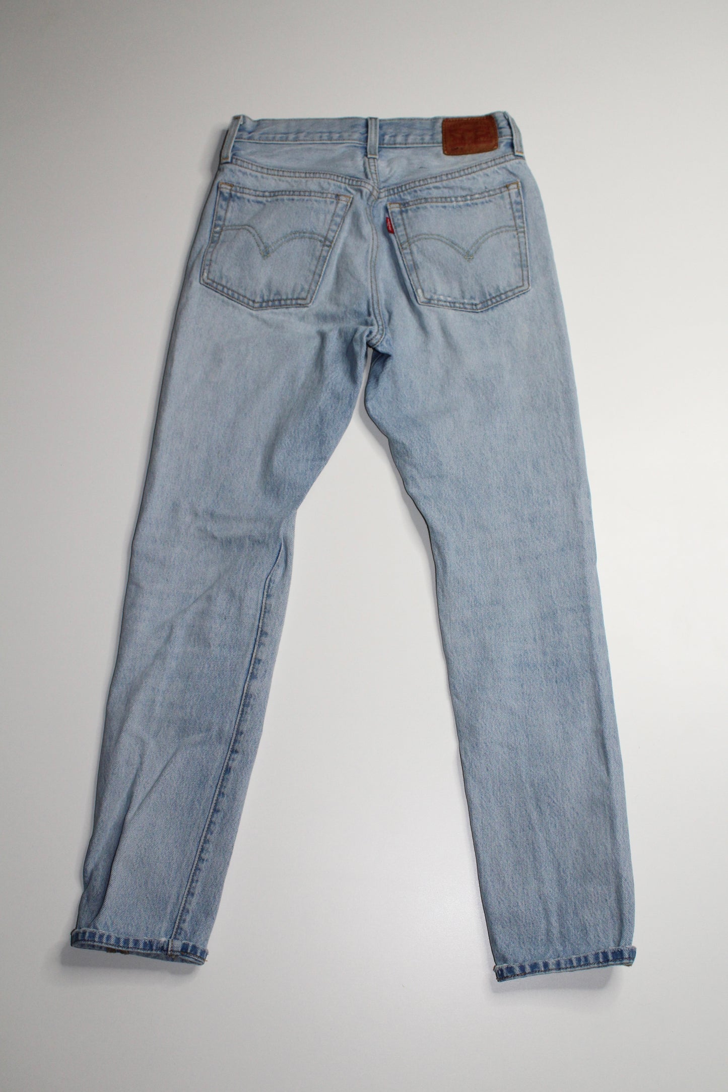 Levi’s 501 high rise skinny jeans, size 25