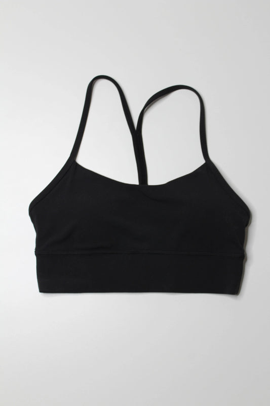 Lululemon black flow y bra, size 6 *nulu long line