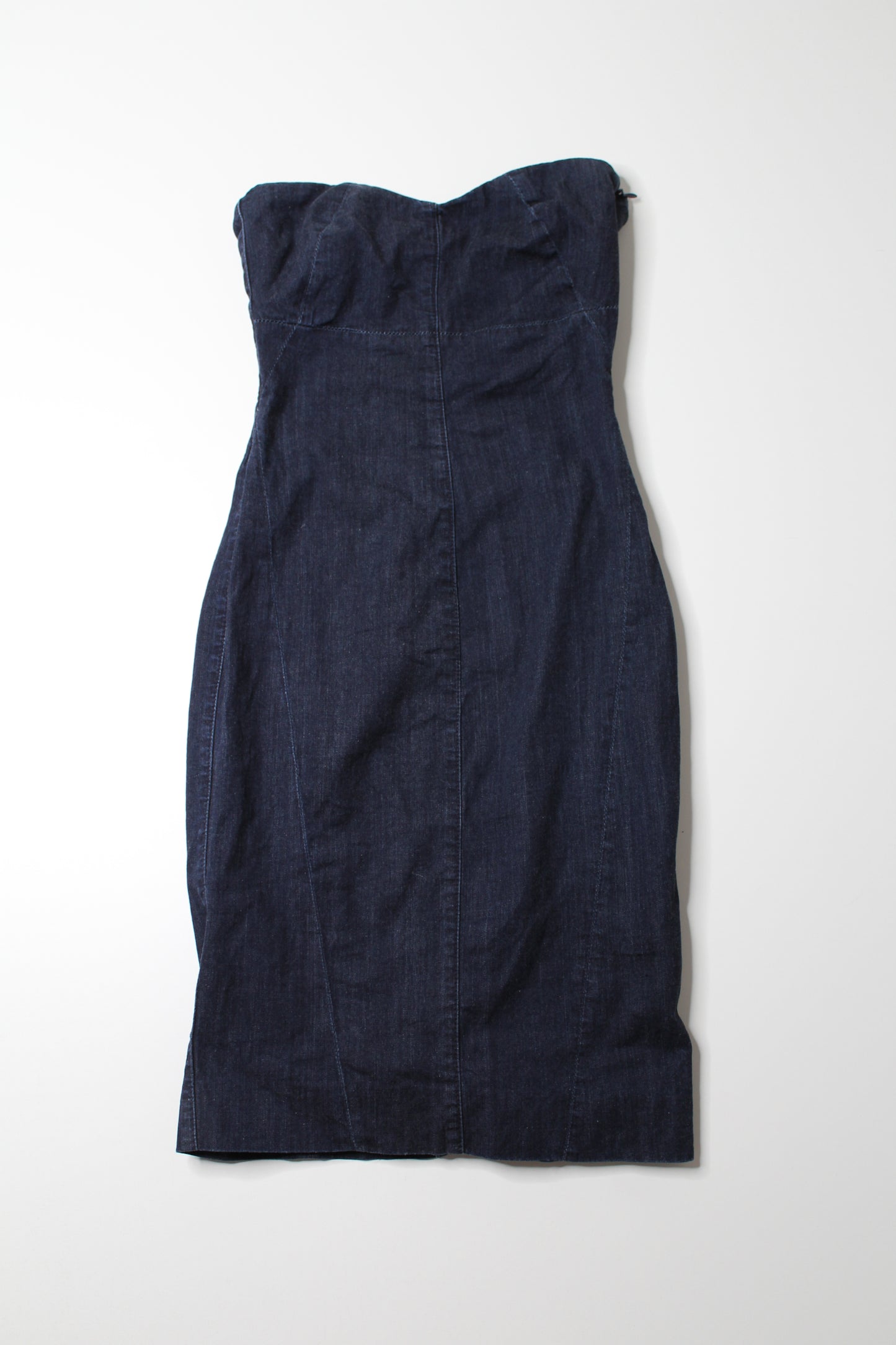 Club Monaco strapless denim dress, size 0 (price reduced: was $42)